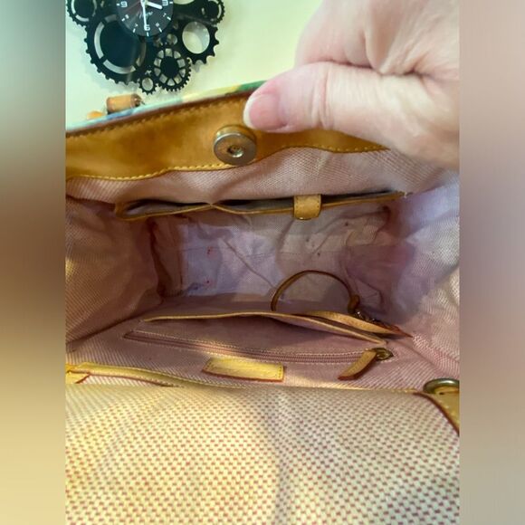 Vintage Dooney and Bourke Hibiscus Shoulder Bag & Wallet Set - Picture 13 of 15